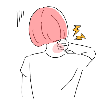 むち打ち・首痛イラスト